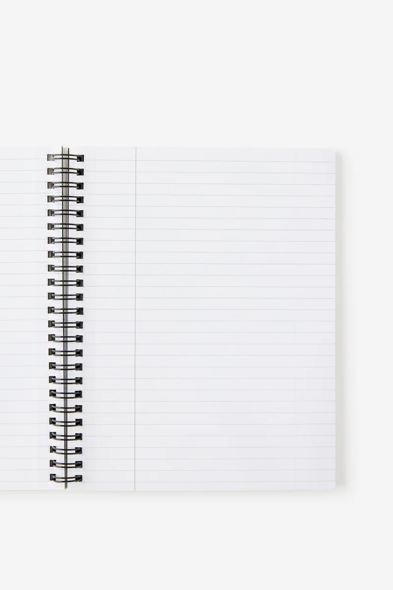 Typo A5 Subject Spiral Lined Notebook